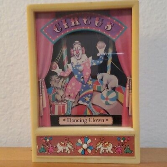 1981 yaps dancing clown vintage jewelry box music box - Picture 1 of 5